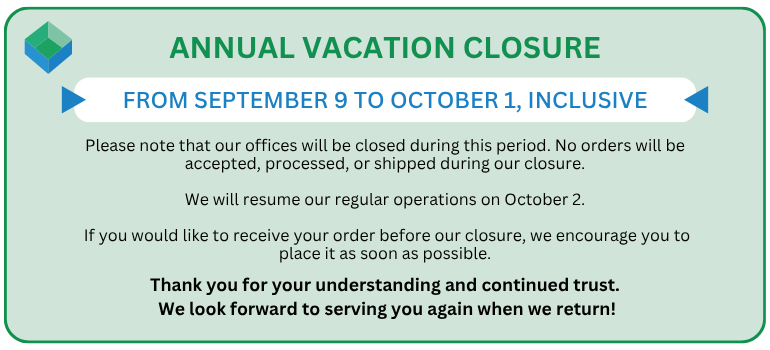 Annual vacation closure