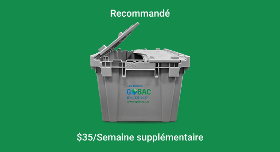 Boîtes économiques, efficaces et réutilisables.