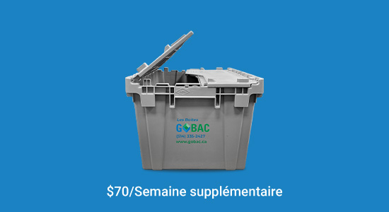 Boîtes économiques, efficaces et réutilisables.