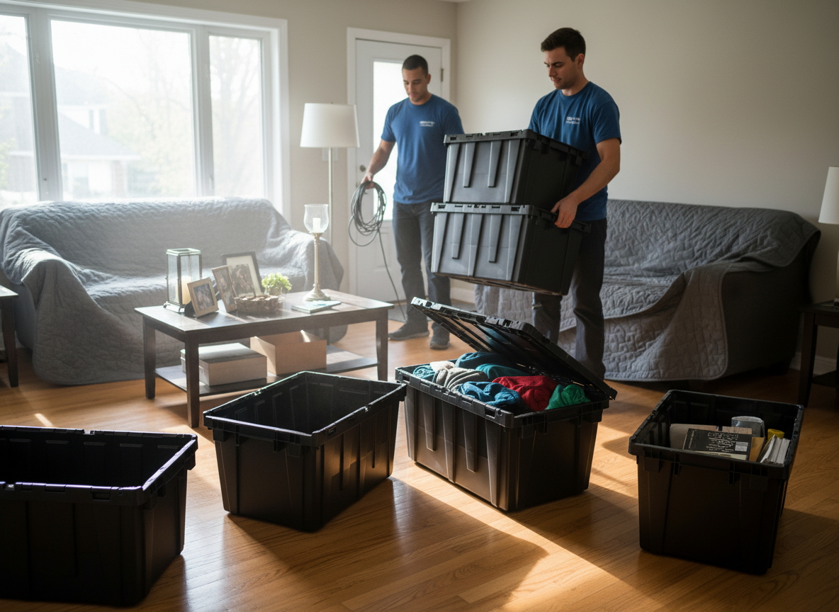 Pourquoi les déménageurs professionnels utilisent des bacs