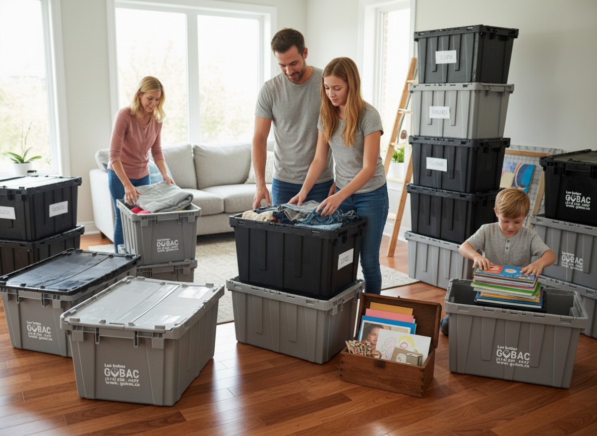 Comment Emballer Efficacement les Objets d’une Famille Nombreuse