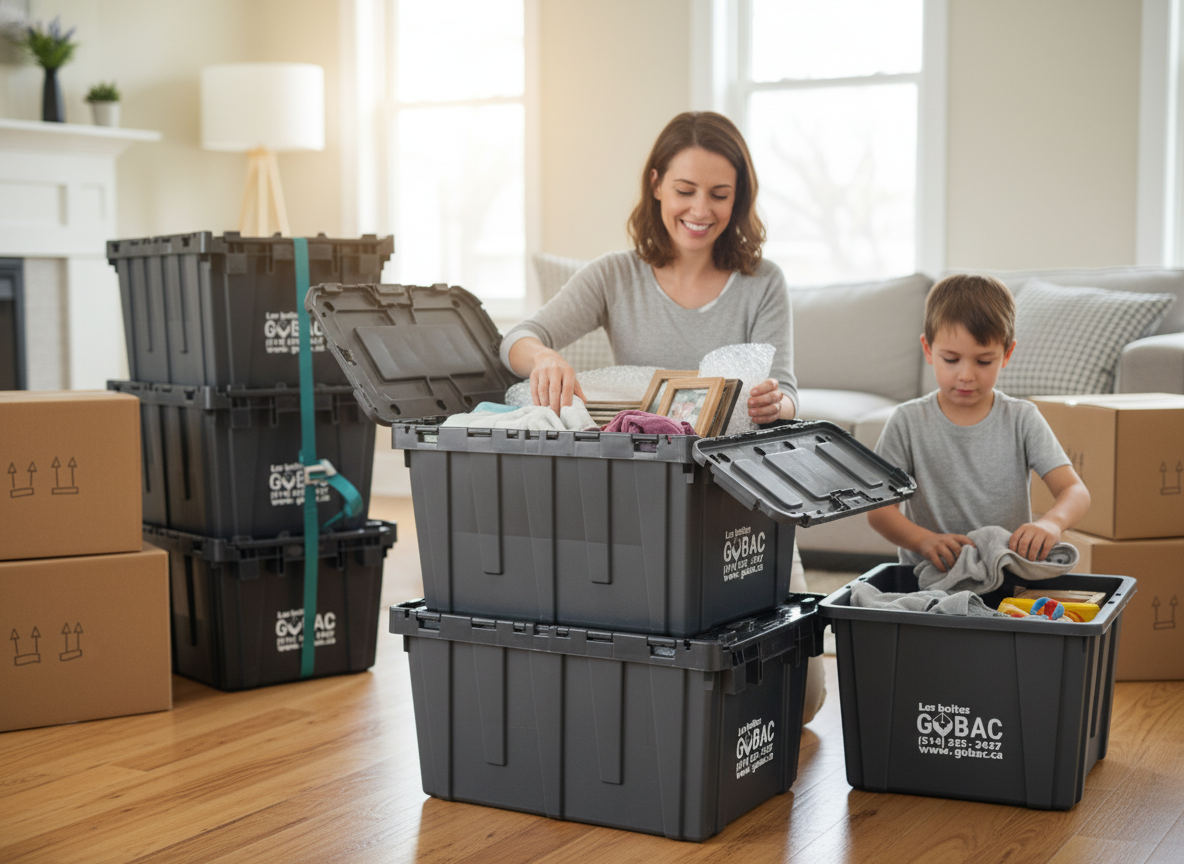 Comment Éviter les Boîtes Écrasées pendant un Déménagement Familial