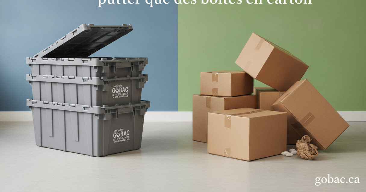 Pourquoi choisir des bacs réutilisables plutôt que des boîtes en carton