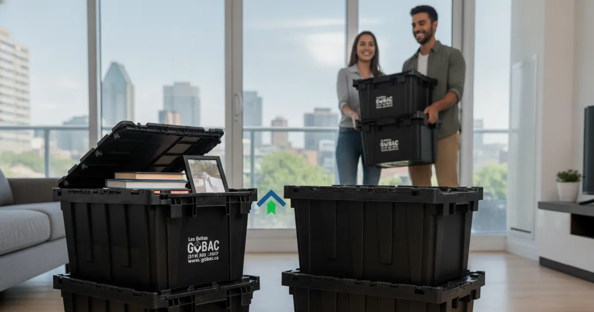 Les avantages économiques des bacs réutilisables pour déménager à Montréal